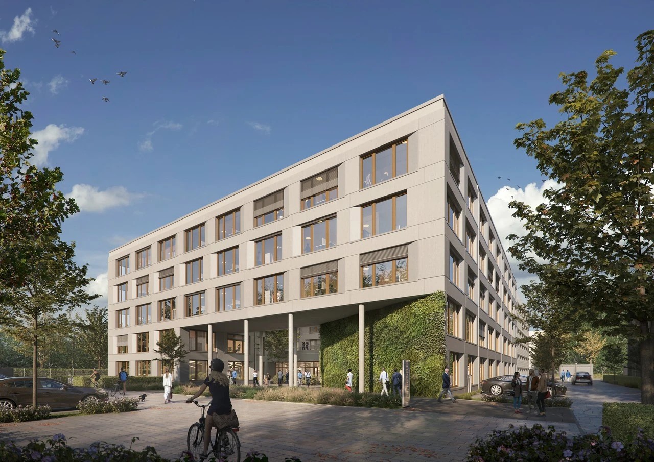 Rendering des Büroneubaus am Prager Ring in Aachen